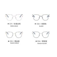 Metal glasses with blue light and UV protection 9665-2-GT