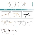 Оправа для очков металлическая Big City 8026A22