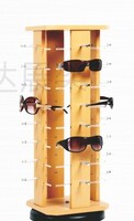 Стойка для очков настольная на 32 места деревянная HD819