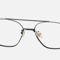 Metal eyeglasses V8612 with blue ray cut protection, diopters from 0.00 to -6.00, not centered 