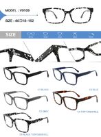 Plastic acetate frame for glasses with spring hinges Big City V9109