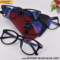 黑框防兰光电脑镜 Очки пластиковые блю-блокеры для работы за компьютером Mystery 28001B (чехол и инструкция в комплекте)