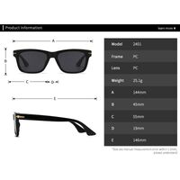 Plastic square sunglasses Elit 2401-EL