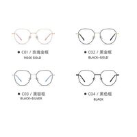 Metal glasses with blue light and UV protection 9654-3-GT