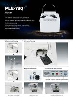 Станок-автомат кромкооблицовочный бесшаблонный для обработки линз PLE-6800, сканер PLE-680, трассировщик PLE-780, центратор