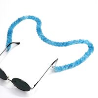 Acrylic non-slip matte chain, concave shape, for glasses and masks GB051