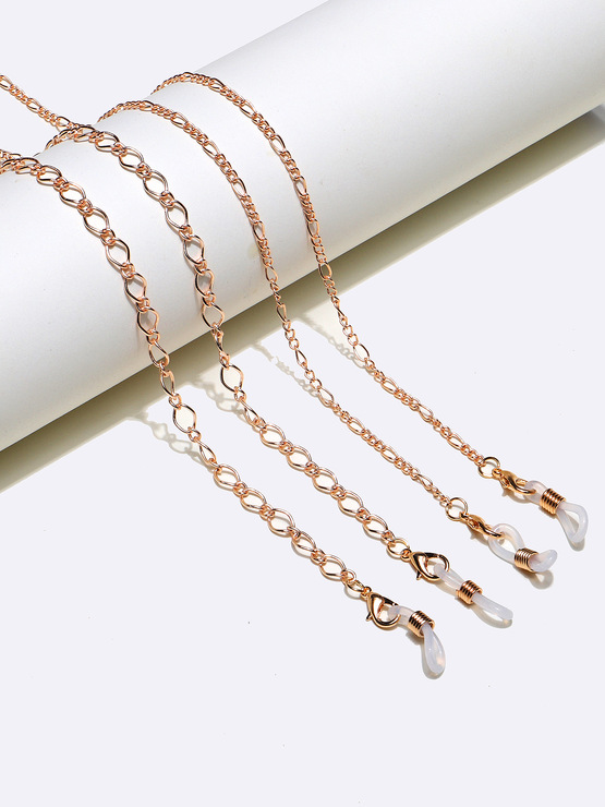 Set of two gold and silver glasses chain with tree of life medallion GM096