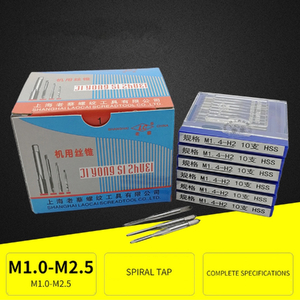 Straight flute tap M1.0-M2.5, price for one