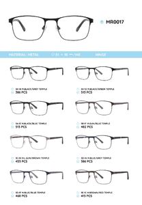 Металлическая оправа с дужками из материала TR-90 MR0017