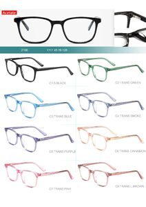 Acetate plastic frames for kids collection Big City 2108