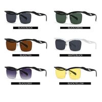 Plastic sunglasses retro style wigt square lenses Elit LH169-EL