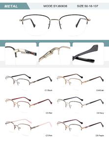 Metal nylor frame for women with spring hinges SYJ60638-DA