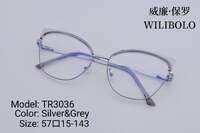 Metal + TR90 ultrathin women's frames with spring hinges Wilibolo TR3036