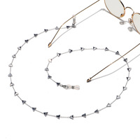 Цепочка для очков из нержавеющей стали с шестигранной жемчужиной GS050