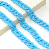 Acrylic non-slip chain, thick concave shape 29 colors, for glasses and masks GB011-2