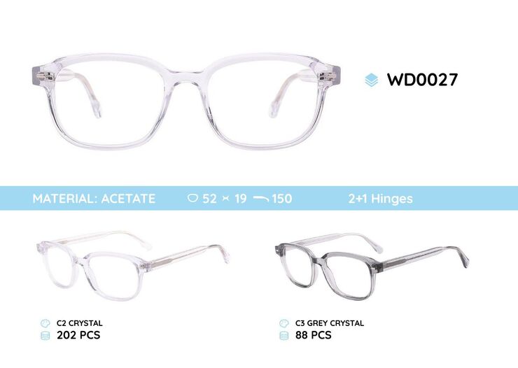 Plastic frames for glasses acetate material WD0027