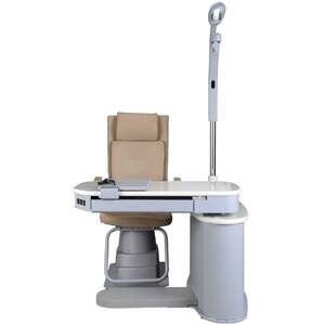 Рабочее место офтальмолога, комбинированный стол + кресло S-980A, столешница 1100*480 мм 