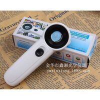 Portable pocket magnifier with backlight MG6B-0, diameter: 21 mm, magnification: 45X