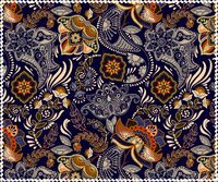 Салфетка для ухода за очками с принтом, материал микрофибра, в индивидуальной упаковке ХОХЛОМА, 17,5 *14,5 см