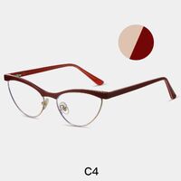 Combined frame (metal + TR90) or glasses with blue light protection, with spring hinges FA87266