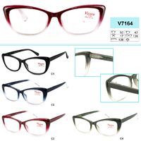 Ready-made plastic frame glasses Vizzini V7164, white lens, diopters from +1.00 to +4.00 (step 0.25) to +6.0 (0.50)