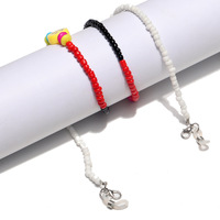 Цепочка для очков с бусинами из опала GL1257