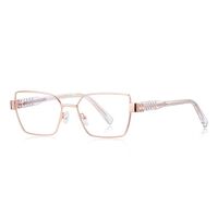 Metal + TR90 plastic Blue Blocker glasses frame for women with UV and blue light protection lenses More FCS3169