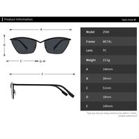 Metal retro sunglasses Elit 2594-EL