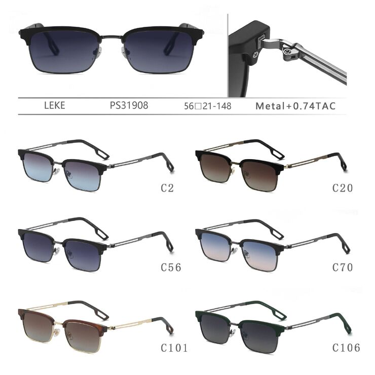 Polarized metal sunglasses for women Leke PS31908