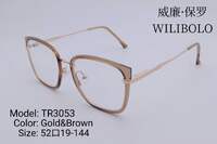 Оправа металл + TR90 ультратонкая женская с флексом Wilibolo TR3053