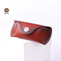 Футляр-чехол из натуральной кожи для очков BR5010