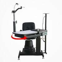 Рабочее место офтальмолога, комбинированный стол с креслом C-190A, столешница 900*500 мм 