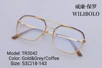 Metal + TR90 ultrathin women's frames with spring hinges Wilibolo TR3042