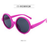 Polarized silicone sunglasses with UV400 protection for kids T11021-black