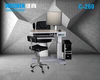 Рабочее место офтальмолога, комбинированный стол + кресло C-260, столешница 890*510 мм