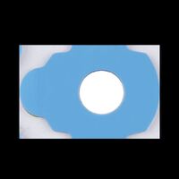 Липкий сегмент (липучки, слиперы, противоскользящие накладки для блокировки оптических линз) для линз, синий цвет, 1000 штук DAS1913
