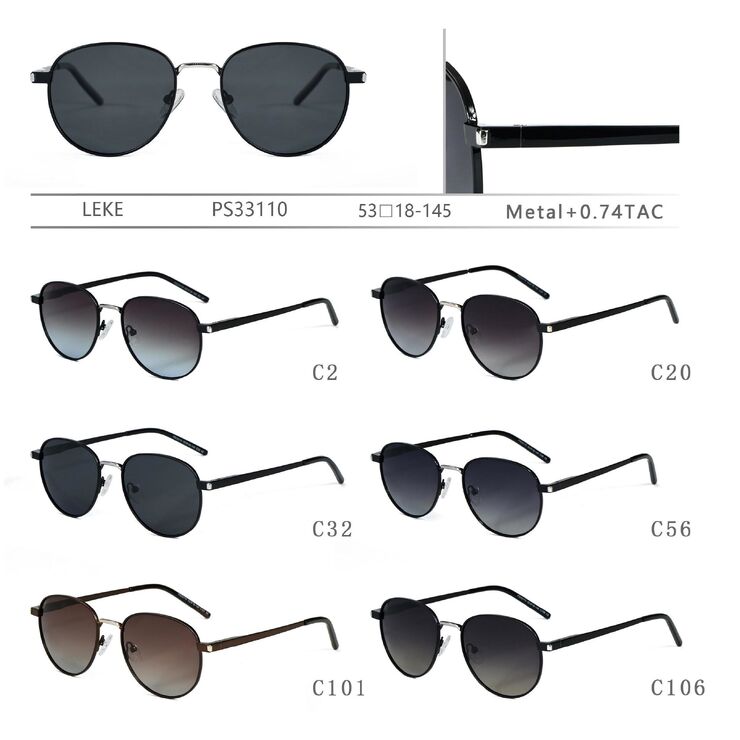 Polarized metal sunglasses for women Leke PS33110