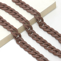 Acrylic non-slip chain, thick concave shape 29 colors, for glasses and masks GB011-2