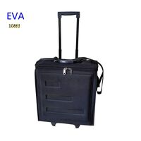 Mobile box (suitcase, trunk, organizer, display case) on wheels for frames and glasses for 108 slots JS-C230401