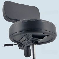 Стул вращающийся на колесиках с подъемником и водостойкими сиденьем и спинкой и подставкой для ног 1103BV