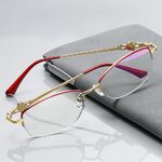 Metal glasses with Blue ray cut protection, diopters from +1.00 to +4.00, KY2412