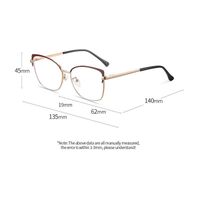 Metal glasses with blue light and UV protection 9707-3-GT