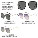 Солнцезащитные поляризационные металлические очки с нейлоновыми линзами NL7980