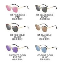 Очки металлические фотохромные с защитой от синего света 9707-GT