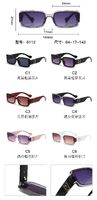 PC plastic sunglasses with metal hinge 6112W