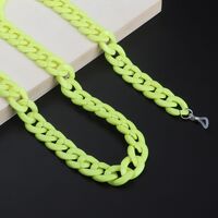 Acrylic non-slip chain, thick concave shape 29 colors, for glasses and masks GB011