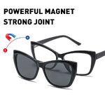 Plastic frame with flex + polarized sun protection magnet clip-on El Dorado EL2349D