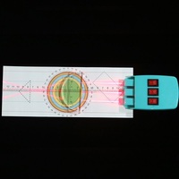 Concave and convex lenses set to demonstrate the refraction of light + light source 三线光源, simulating myopia and farsightedness