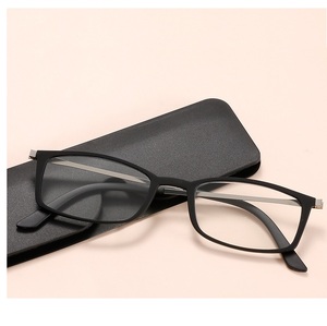 Plastic reading pince-nez glasses with case mobile phone mount 6012-贴手机款, diopters from +1.00 to +3.50, RMC=62-64
