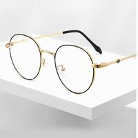 Metal glasses with blue light and UV protection 9648-3-GT